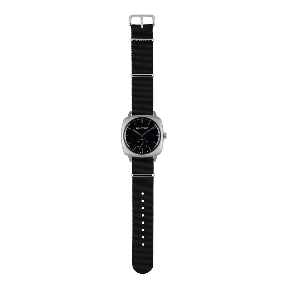 Clubmaster Vintage Acero - Segundero pequeño - negro