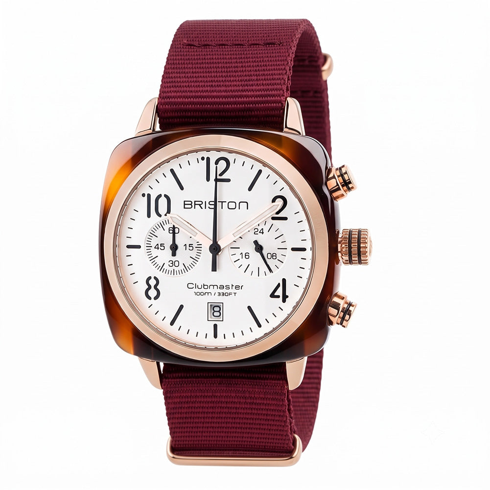 Clubmaster Classic - Chrono - Rose Gold - Blanc