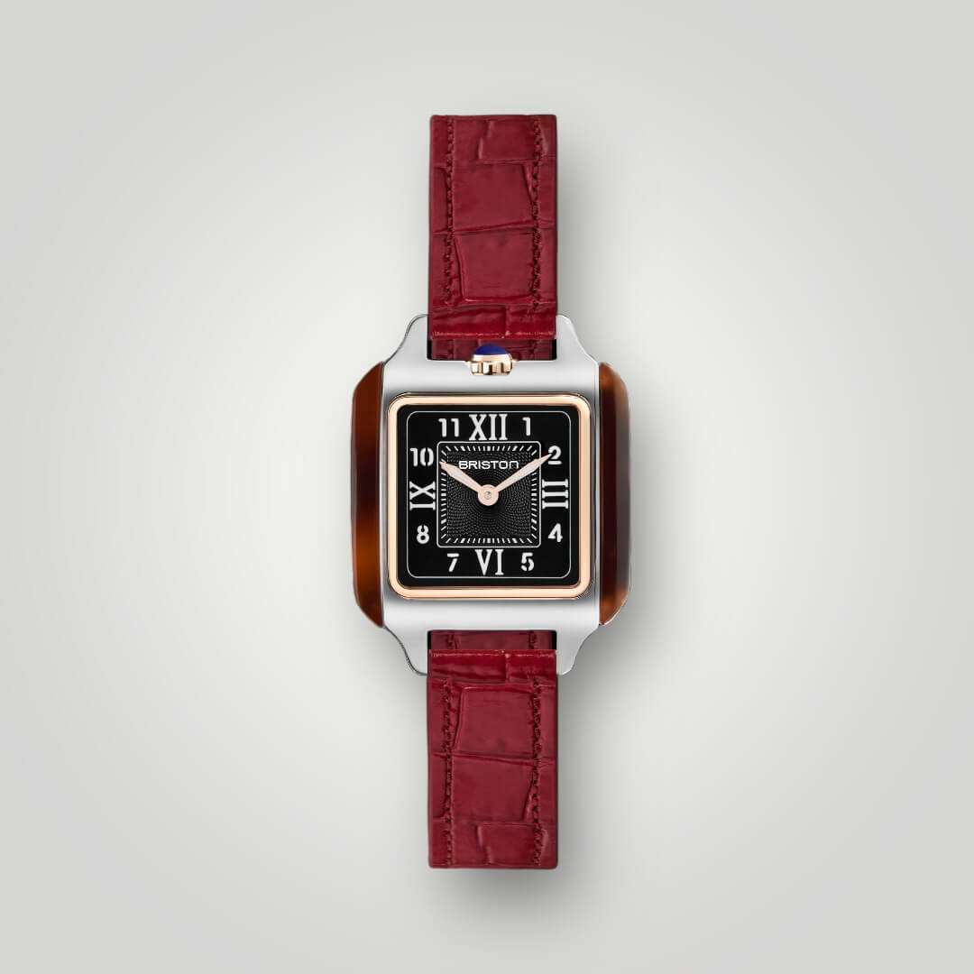 2 PARTS LUXURY LEATHER STRAP – 12 MM - BURGUNDY
