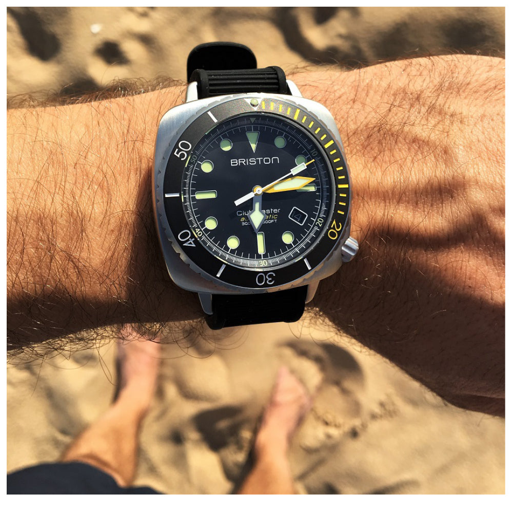 Clubmaster Diver Pro - Acier - Noir/Jaune
