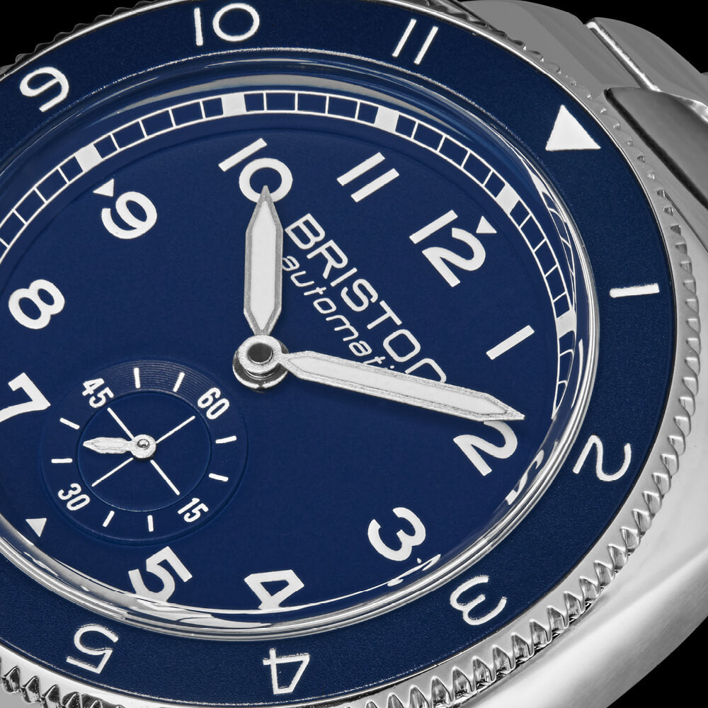 Clubmaster Legend - Small Second - Steel - Navy Blue - FKM