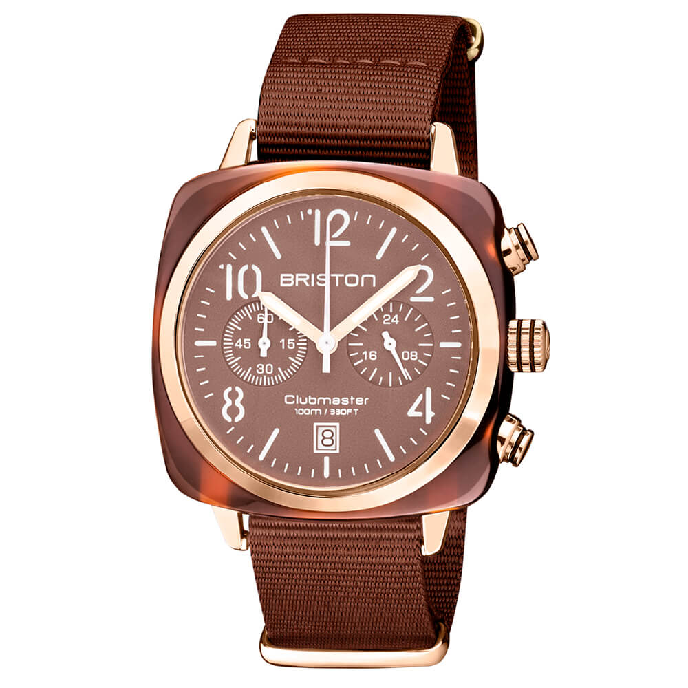 Clubmaster Classic - Chrono - Rose Gold - Chocolat