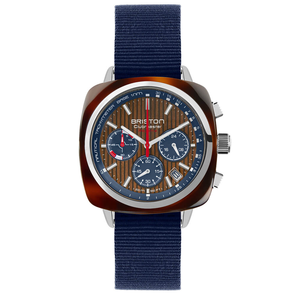 Clubmaster Regatta - Chrono - Noyer / Bleu