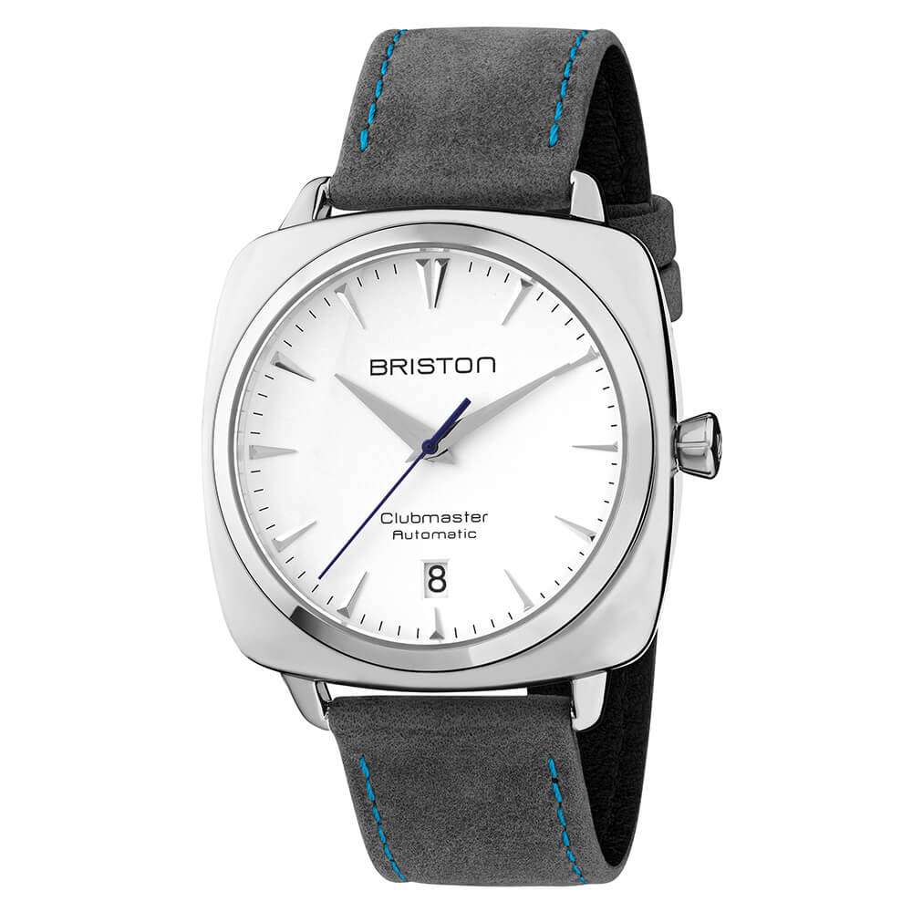 CORREA DE CUERO VINTAGE - GRIS/AZUL