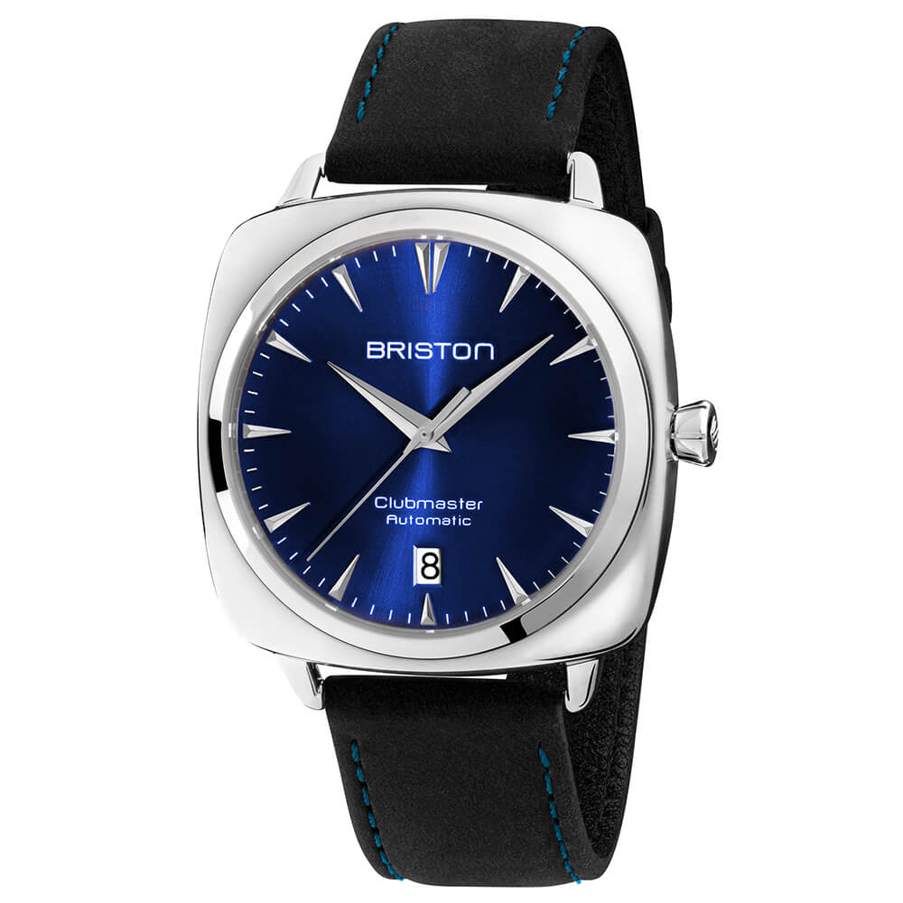 CORREA DE CUERO VINTAGE - NEGRO/AZUL