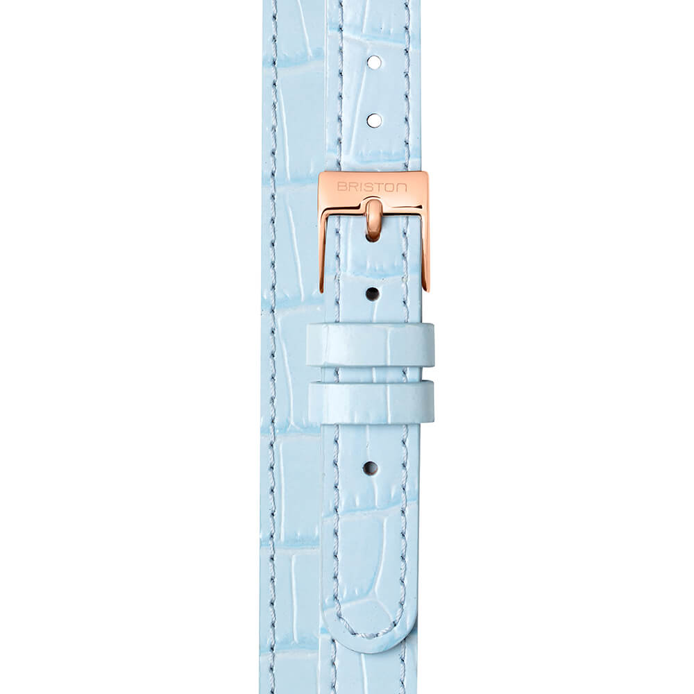 2 PARTS LUXURY LEATHER STRAP – 12 MM - LIGHT BLUE