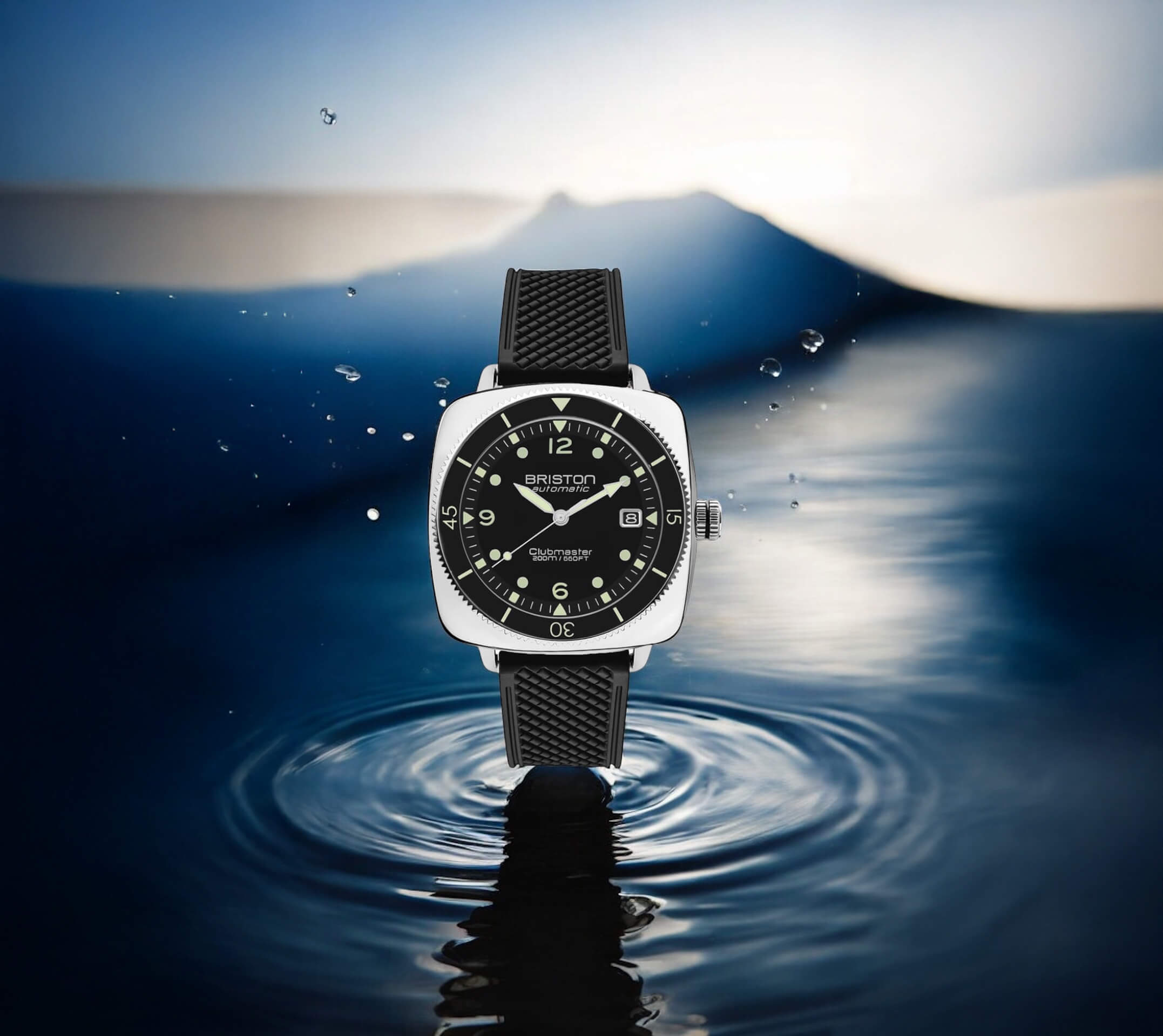 Clubmaster Legend - Diver - Steel - Black - FKM