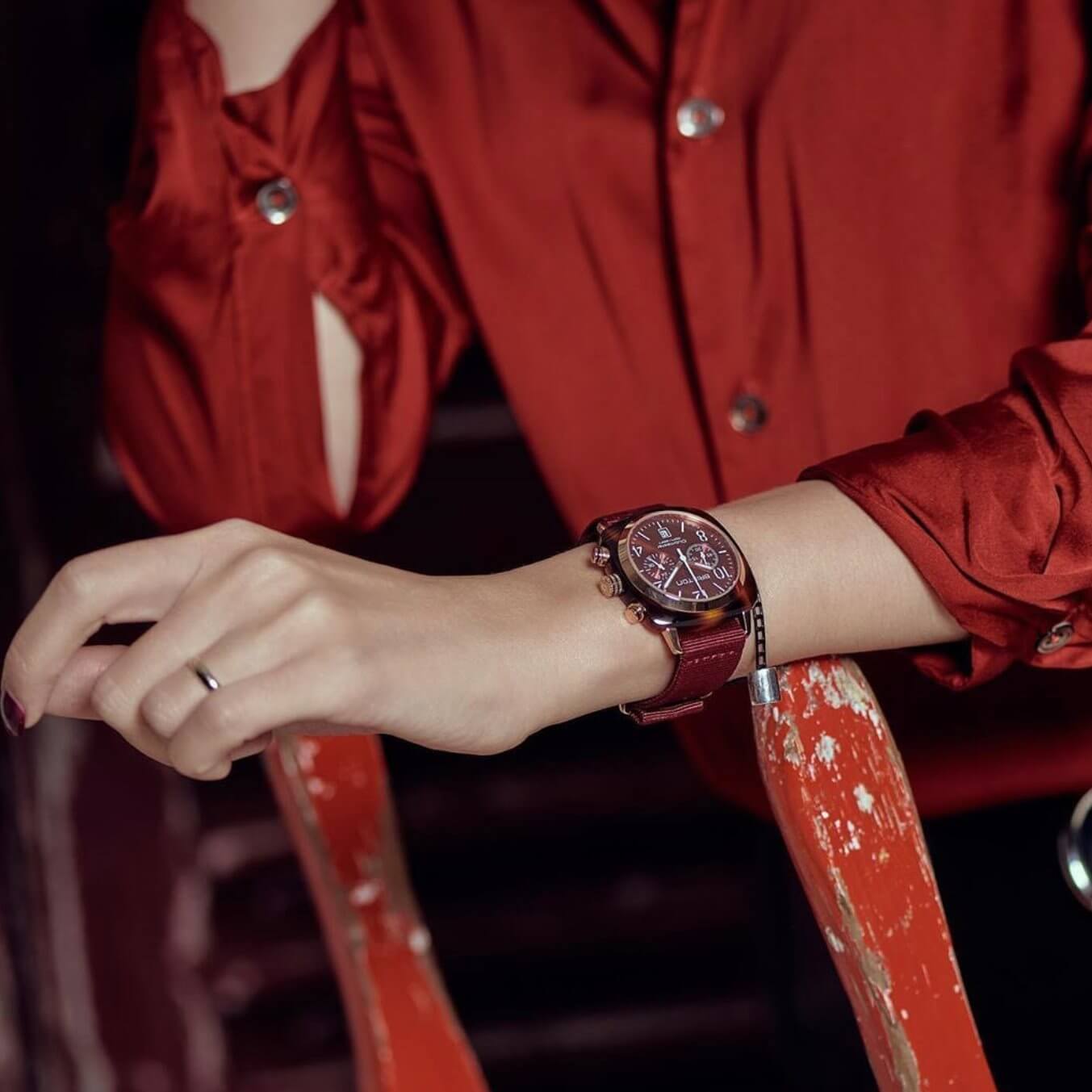 Clubmaster Classic - Chrono - Gold - Red