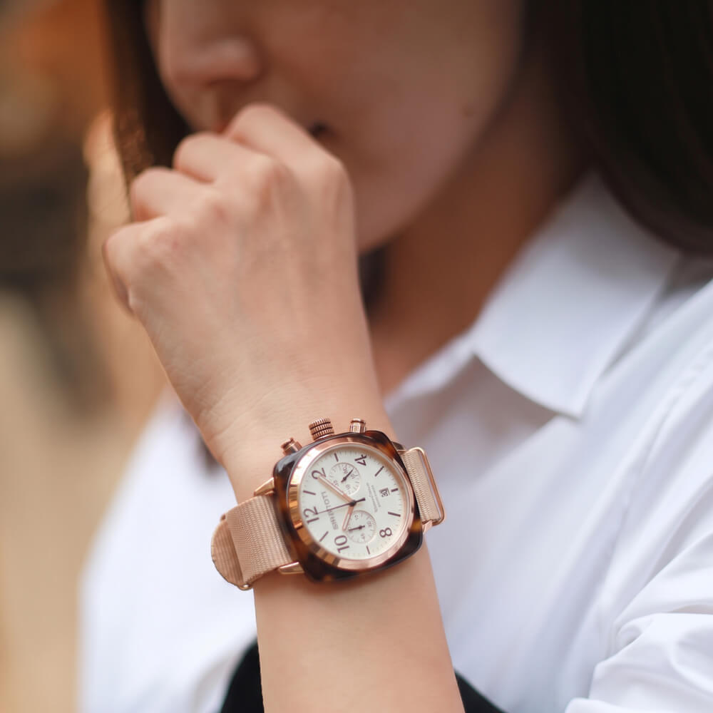 Clubmaster Classic - Chrono - Gold - Blanco