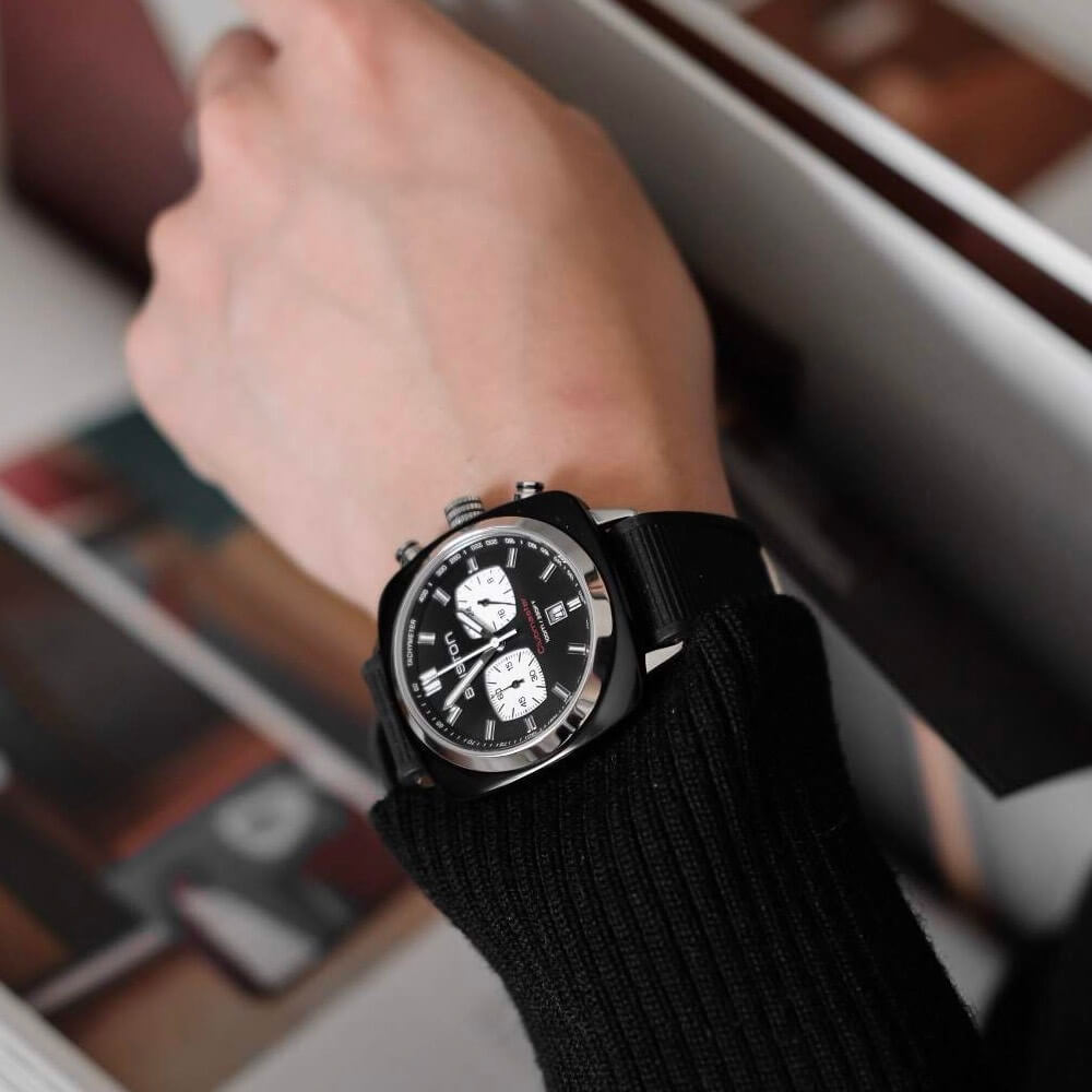 Clubmaster Sport Black Acetate - Chrono - Black
