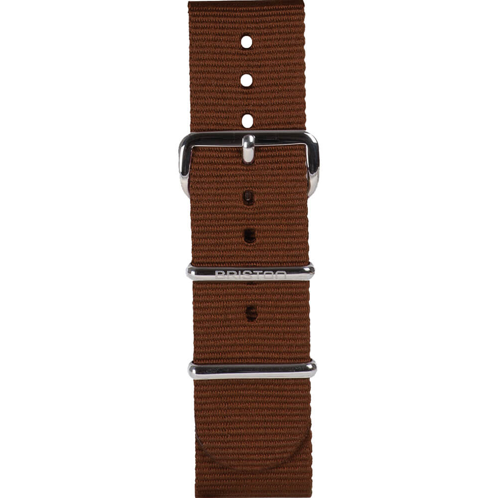 BRACELET TYPE NATO - CHOCOLAT