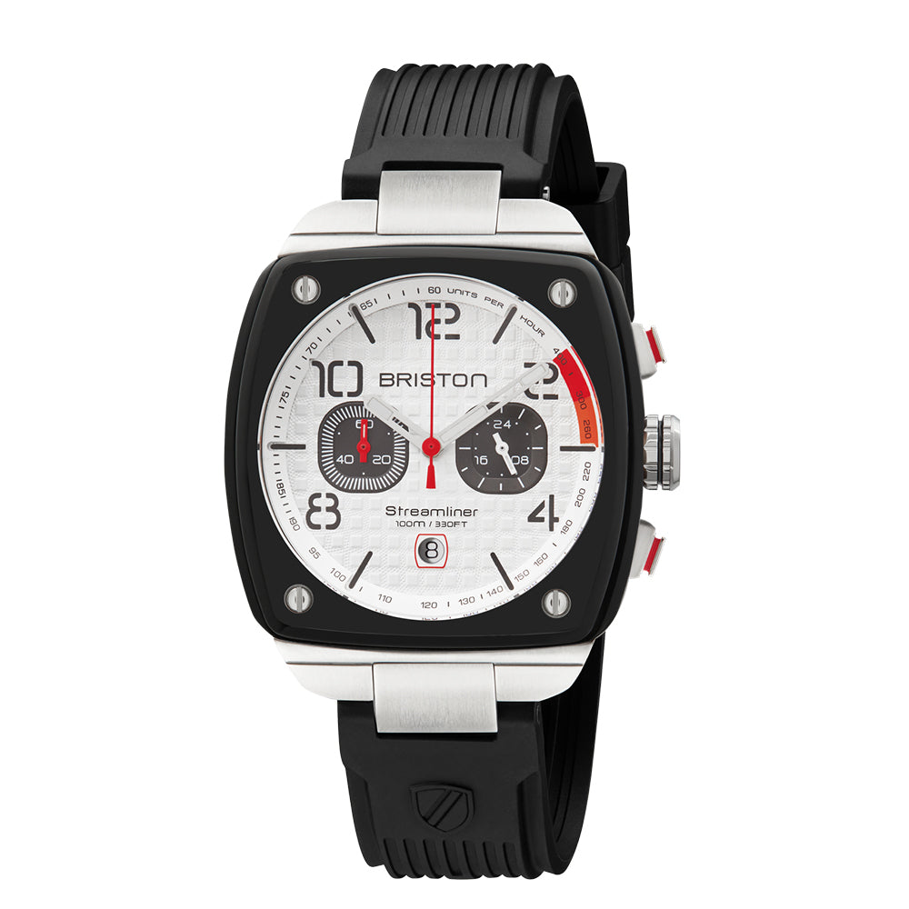 Streamliner Gentleman Driver - Chrono - Rubber - Blanc