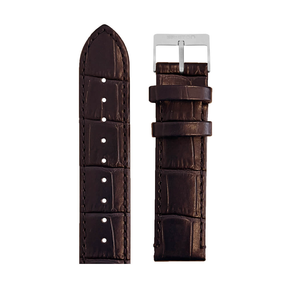 LUXURY LEATHER STRAP - 18 MM - MATT BROWN