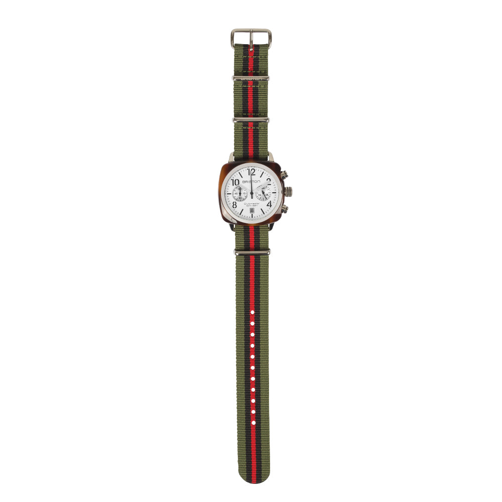 NATO STRAP - GREEN BLACK RED