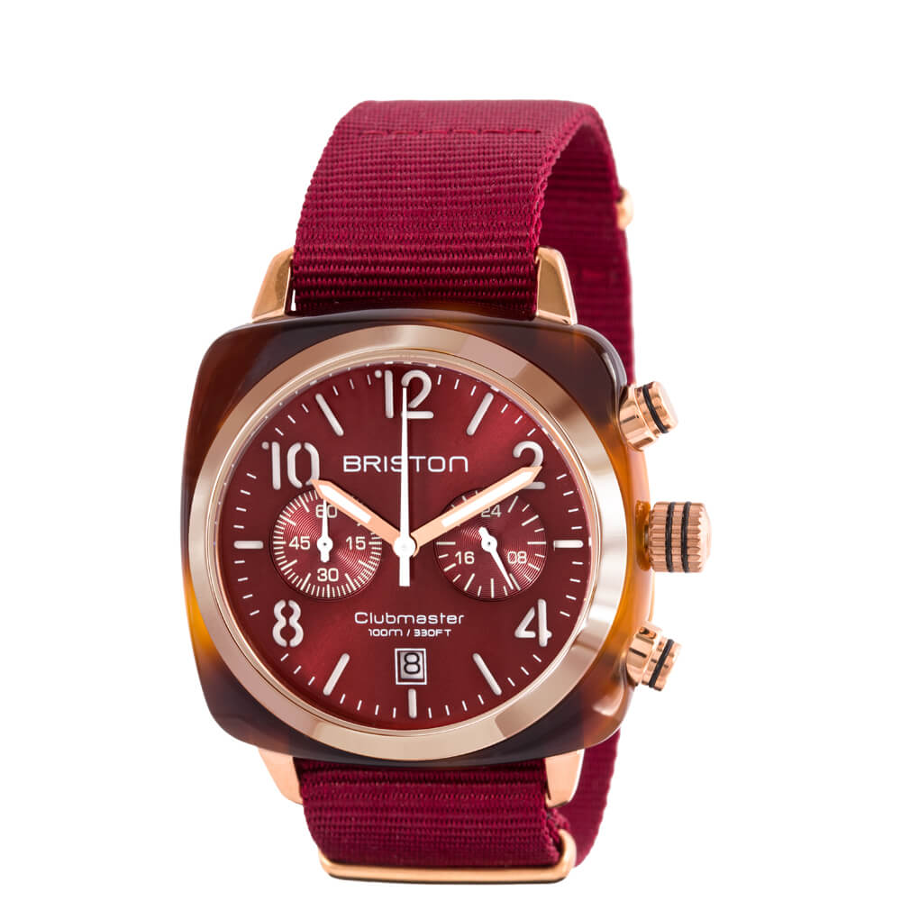 Clubmaster Classic Chrono Gold Red