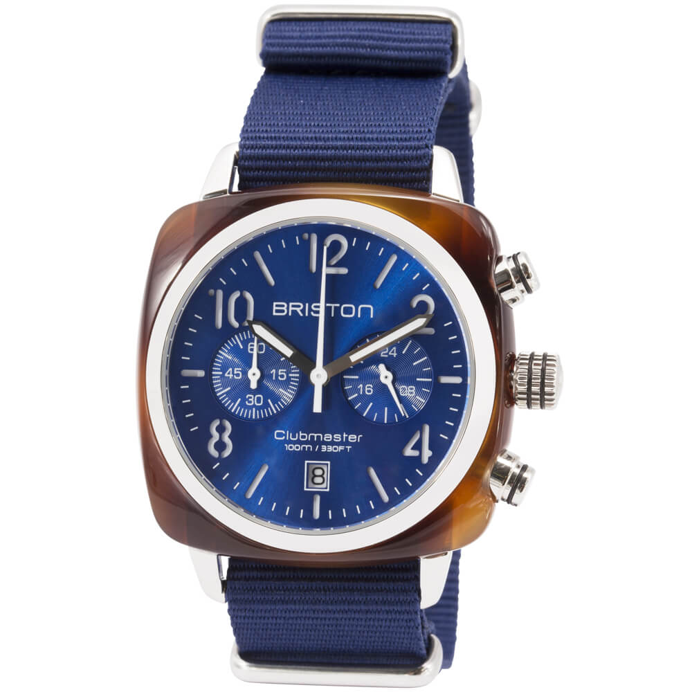MONTRE BRISTON : CLUBMASTER SPORT HMS BLEU MARINE 17342.SA.TS.9.NNB