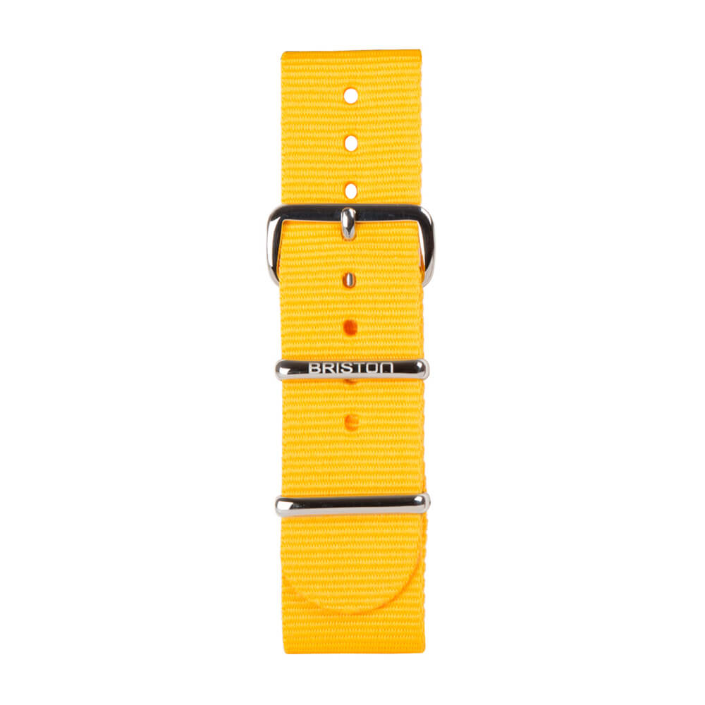 BRACELET TYPE NATO - JAUNE