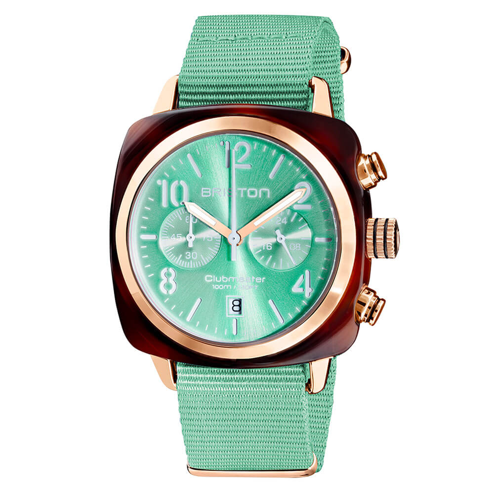 Clubmaster Classic - Chrono - Rose Gold - Vert d'eau
