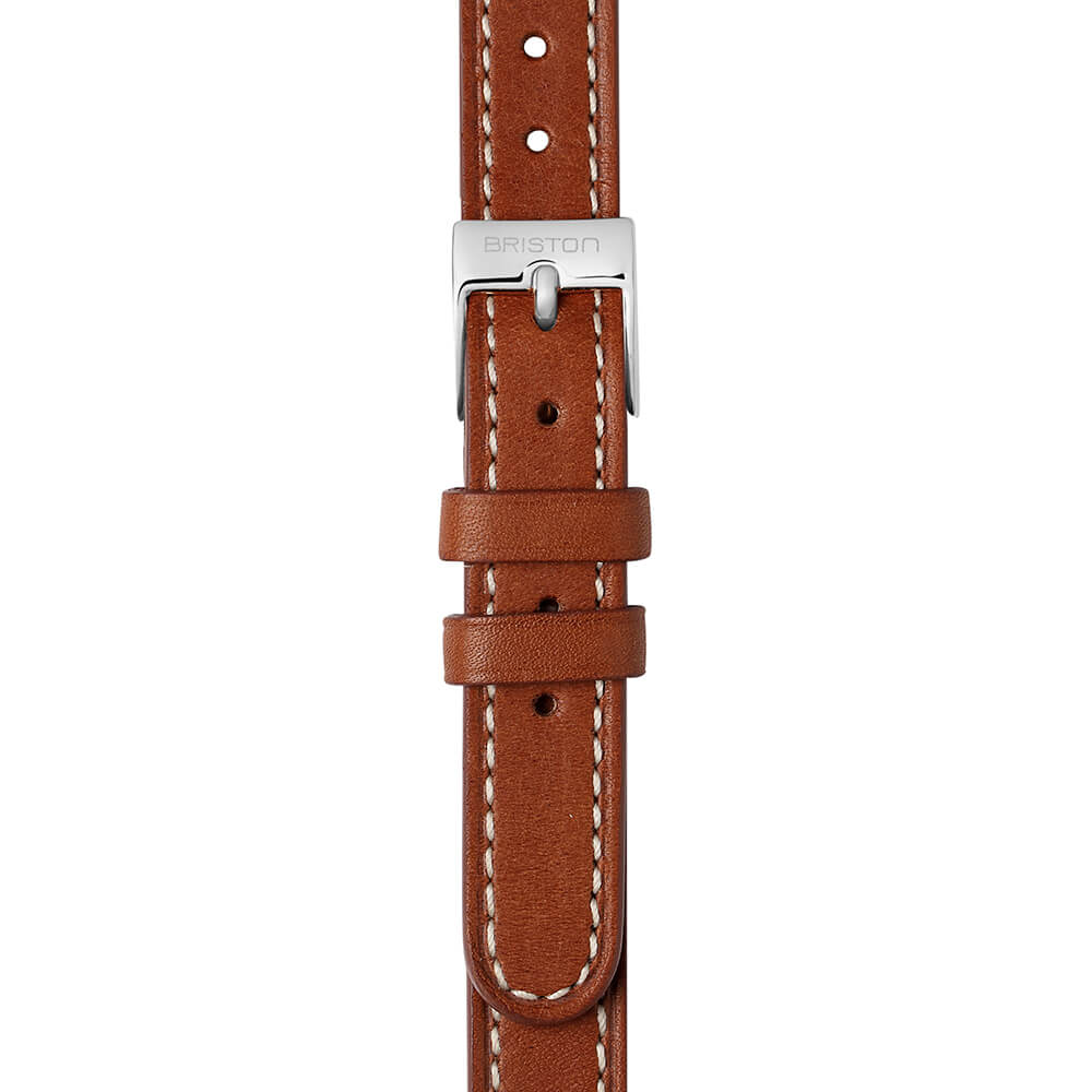 2 parts leather strap – 12 MM - Brown