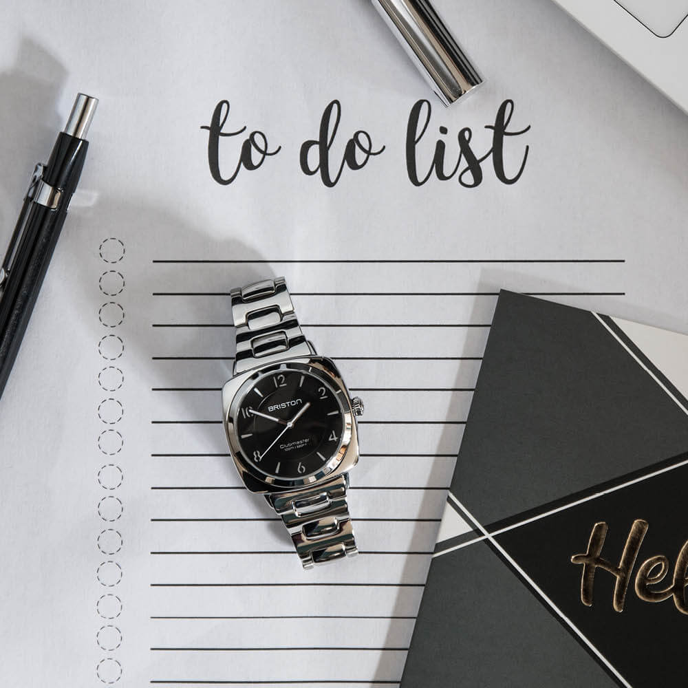 Clubmaster Chic - HMS - Acier - Noir