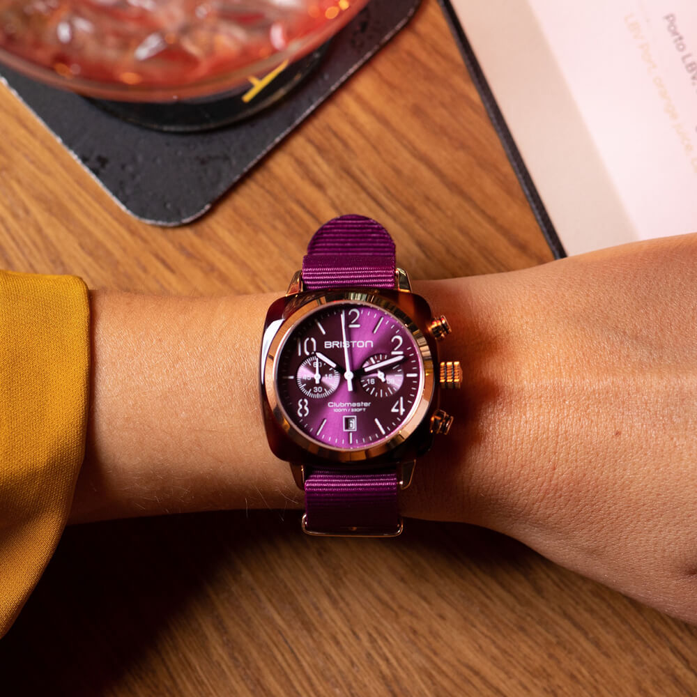 Clubmaster Classic - Chrono - Gold - Cardinal Red
