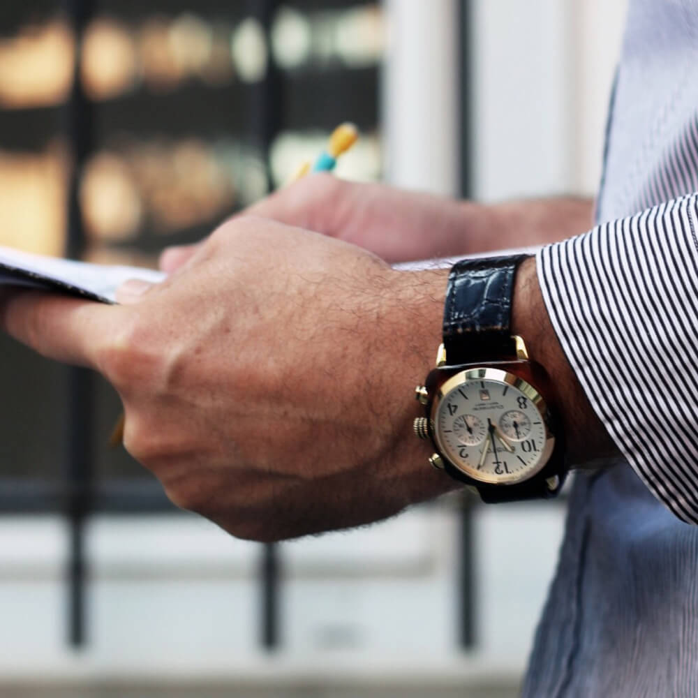 Clubmaster Classic - Chrono - Gold - White