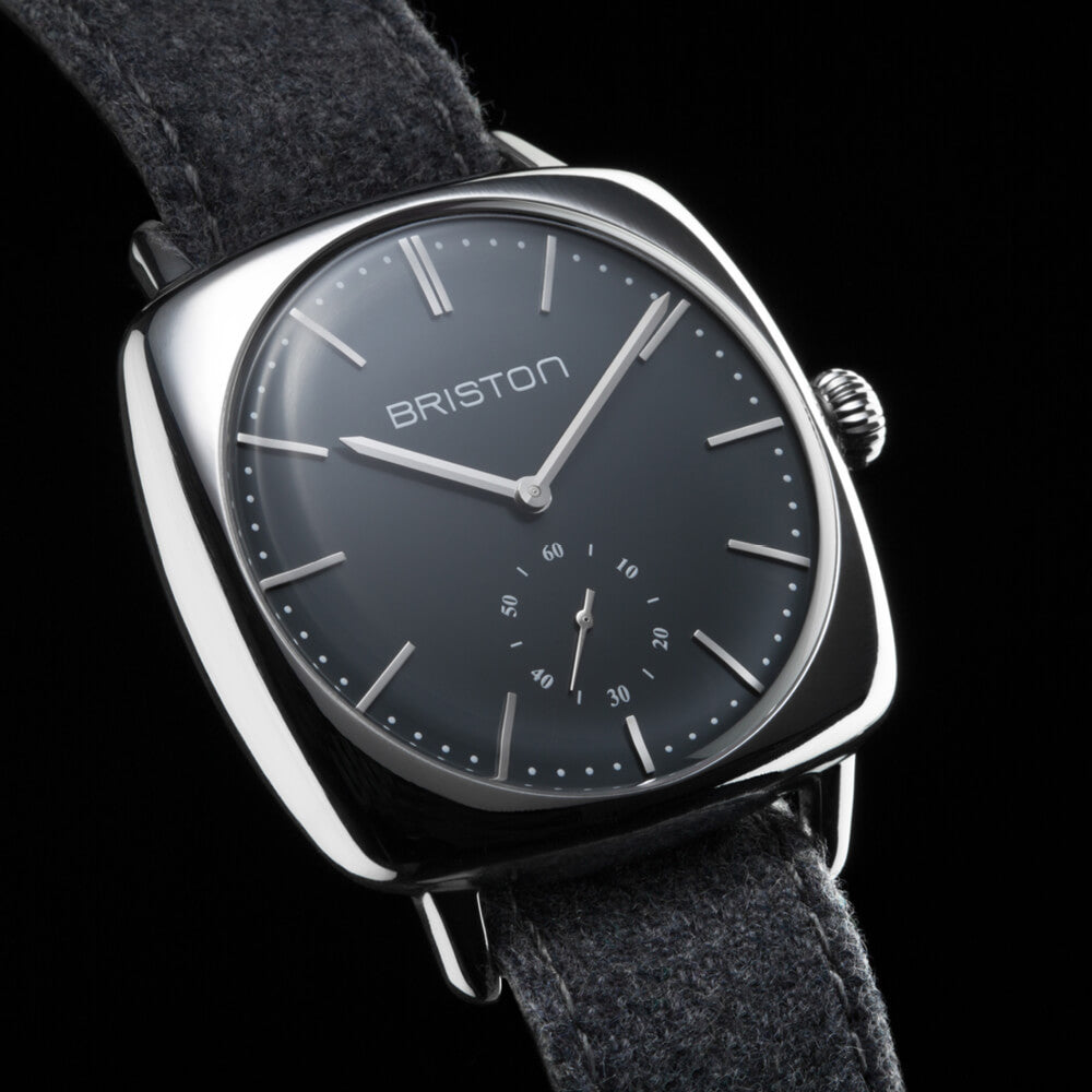 Clubmaster Vintage Acier - Petite Seconde - Gris