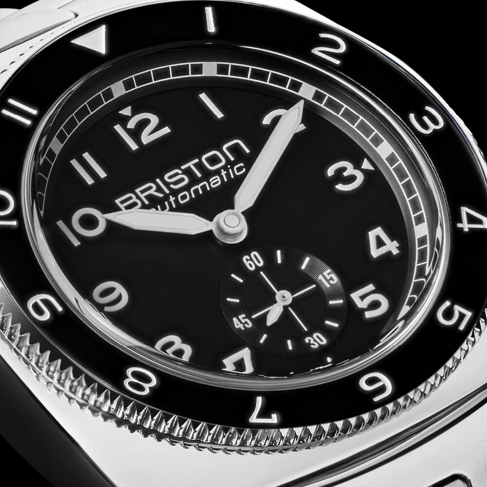Clubmaster Legend - Small Second - Steel - Black - FKM