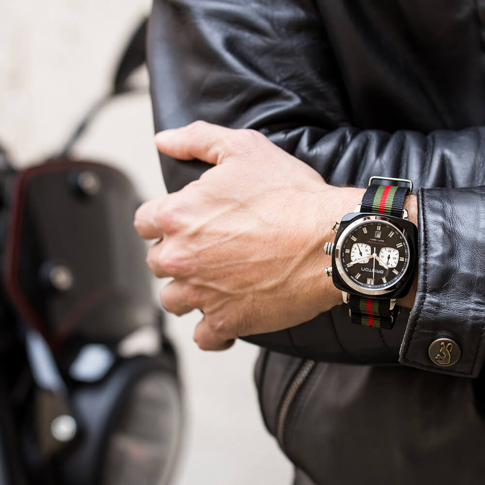 NATO STRAP - BLACK GREEN RED