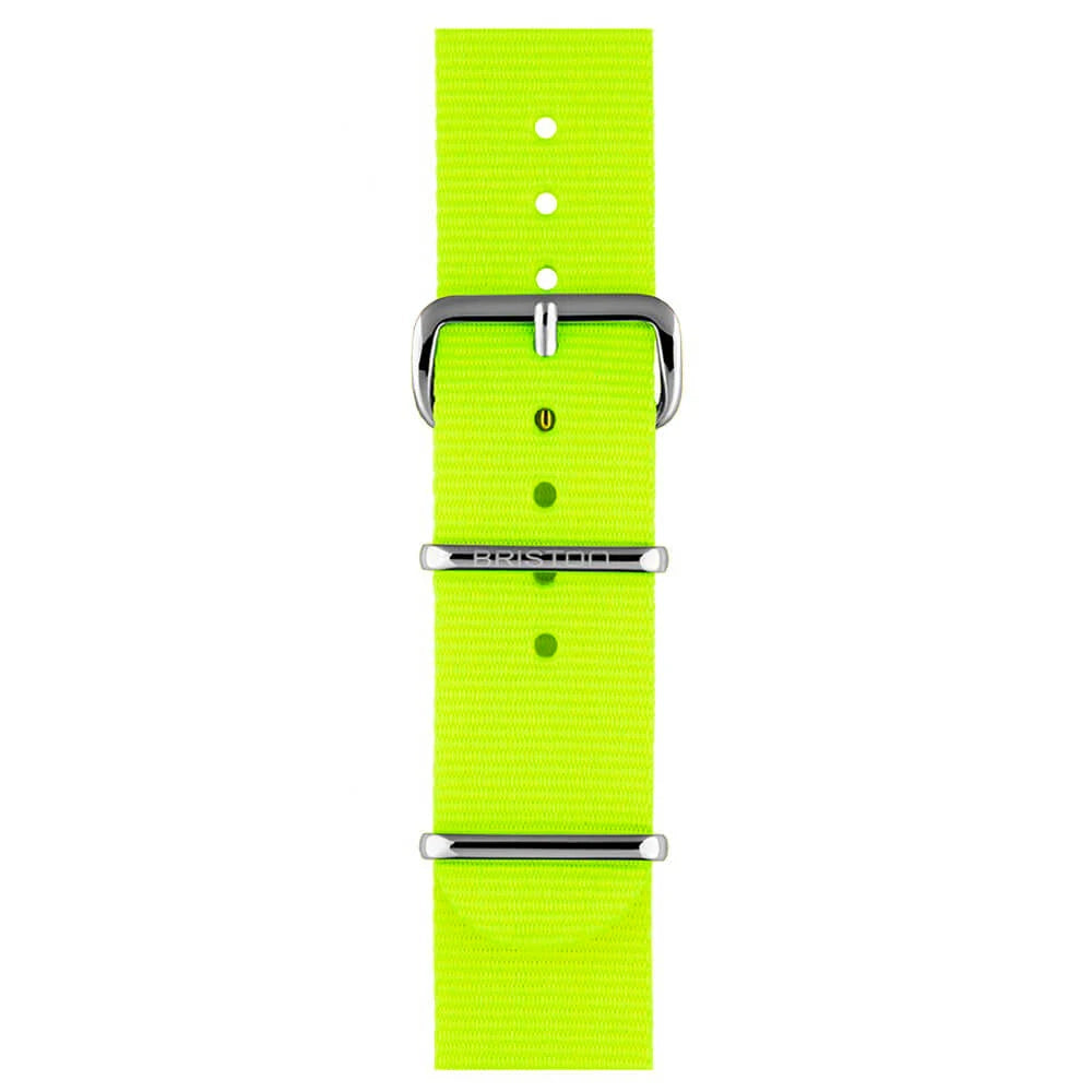 BRACELET TYPE NATO - JAUNE FLUO