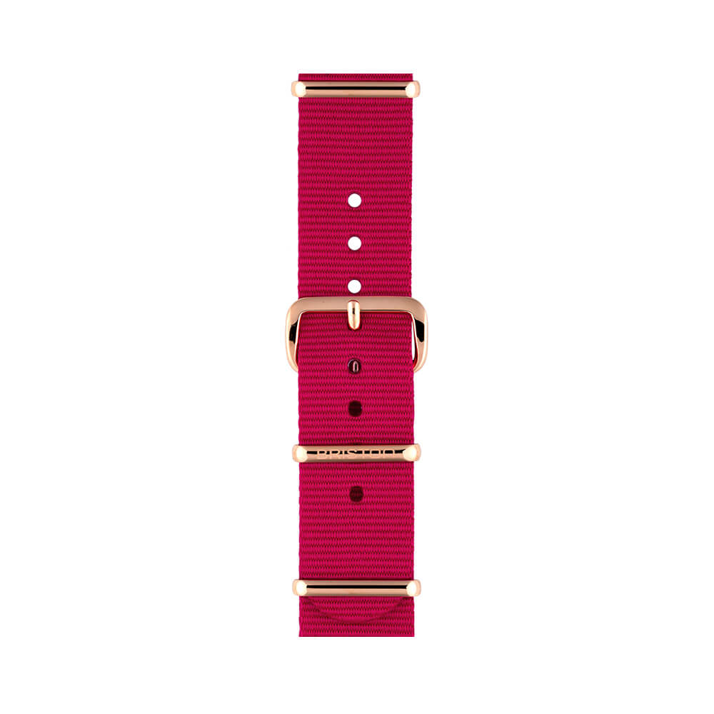 BRACELET TYPE NATO - FRAMBOISE