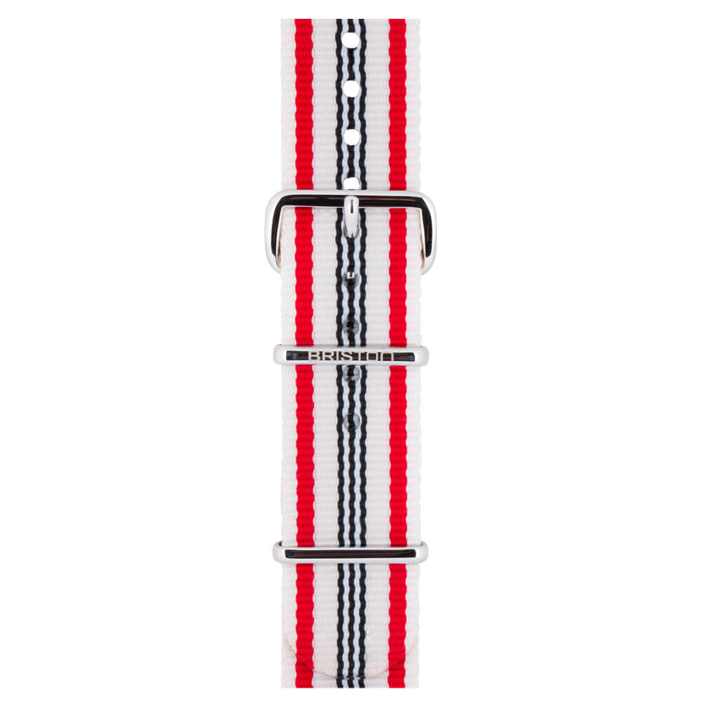 NATO STRAP - BEIGE RED BLUE