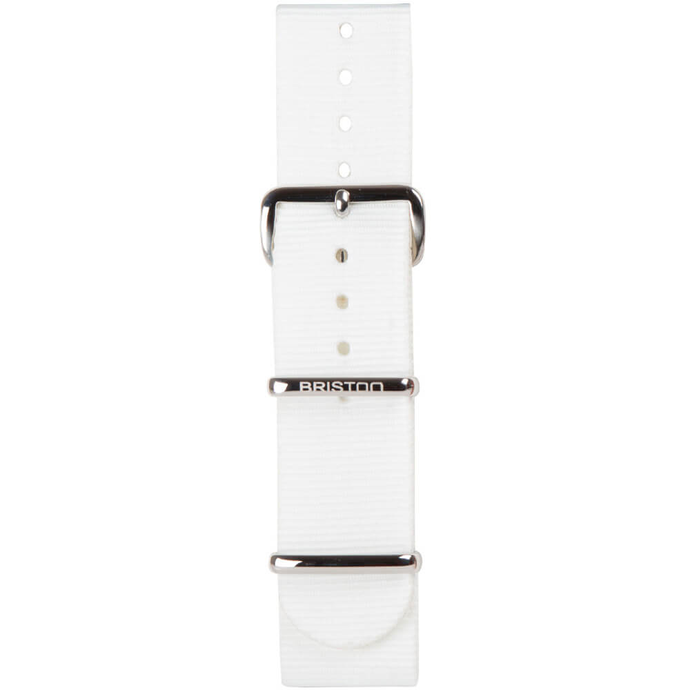 BRACELET TYPE NATO - BLANC
