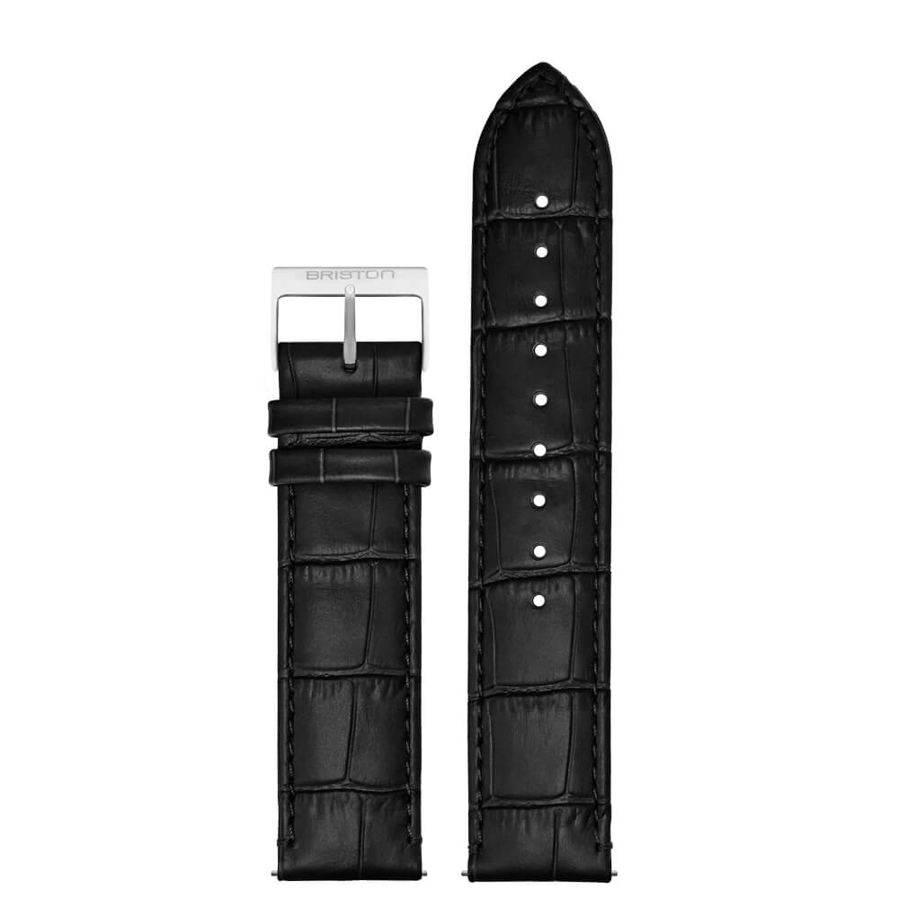 BRACELET CUIR LUXURY - NOIR MAT