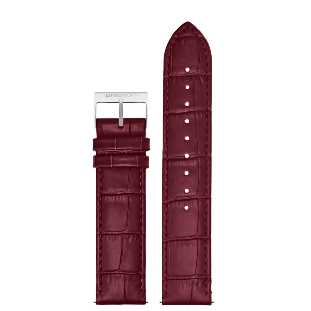 BRACELET CUIR LUXURY - BORDEAUX MAT