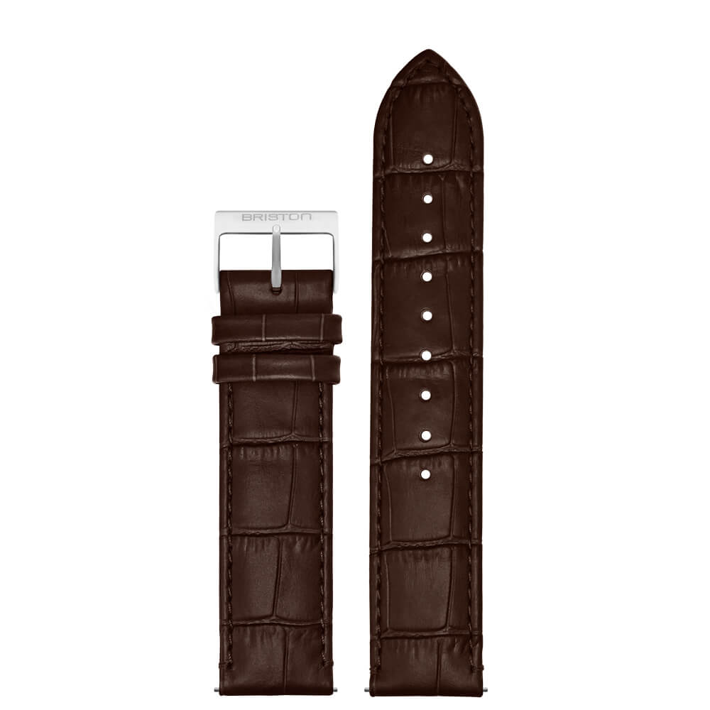 BRACELET CUIR LUXURY - MARRON MAT