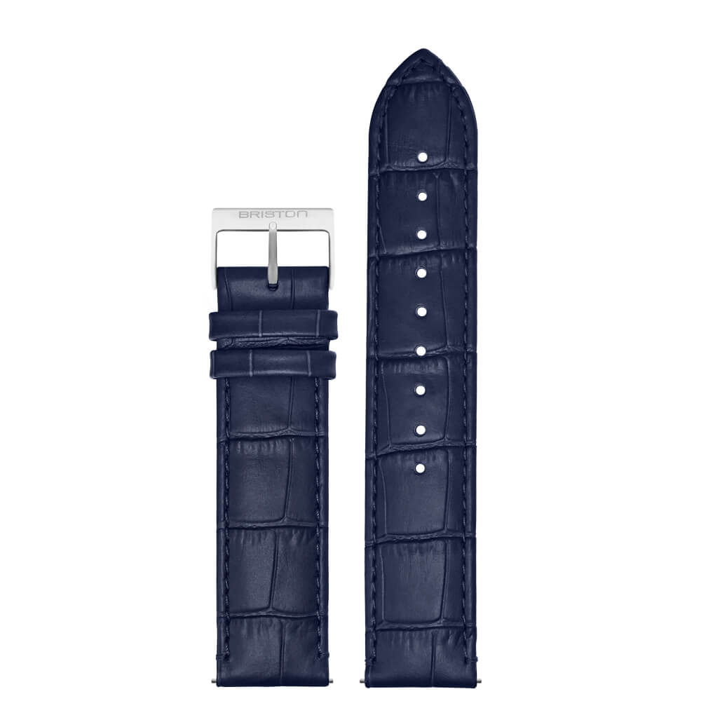 BRACELET CUIR LUXURY - BLEU MAT