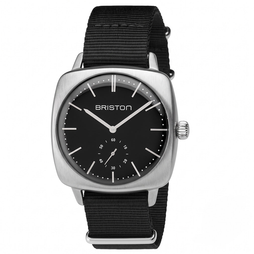 Clubmaster Vintage Acero - Segundero pequeño - negro
