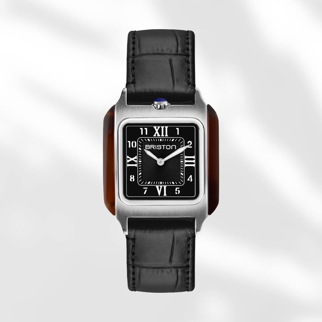 CORREA DE CUERO LUXURY - 18 MM - NEGRA MATE