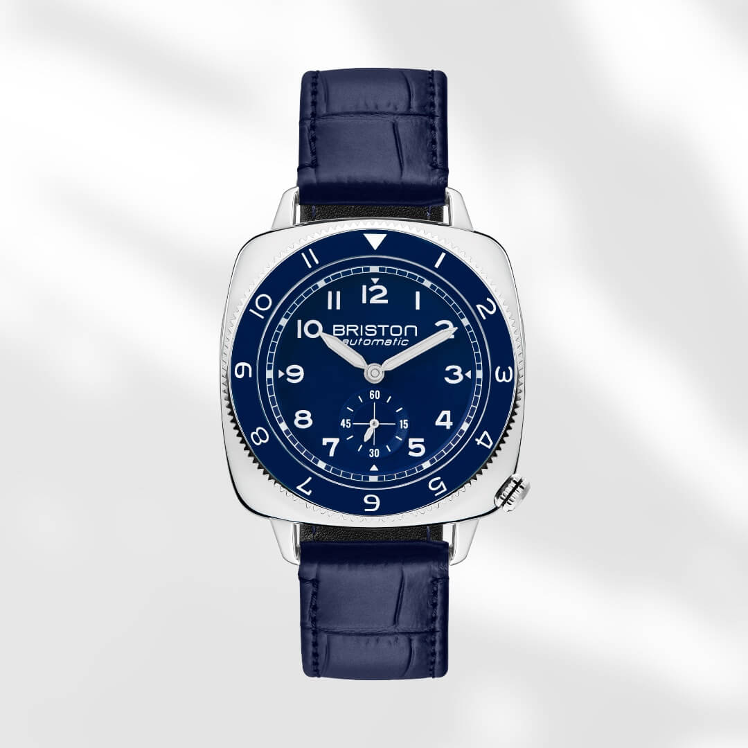 BRACELET CUIR LUXURY - BLEU MAT