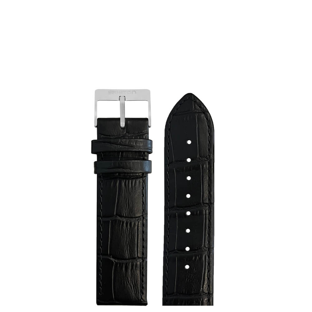 LUXURY LEATHER STRAP - MATT BLACK