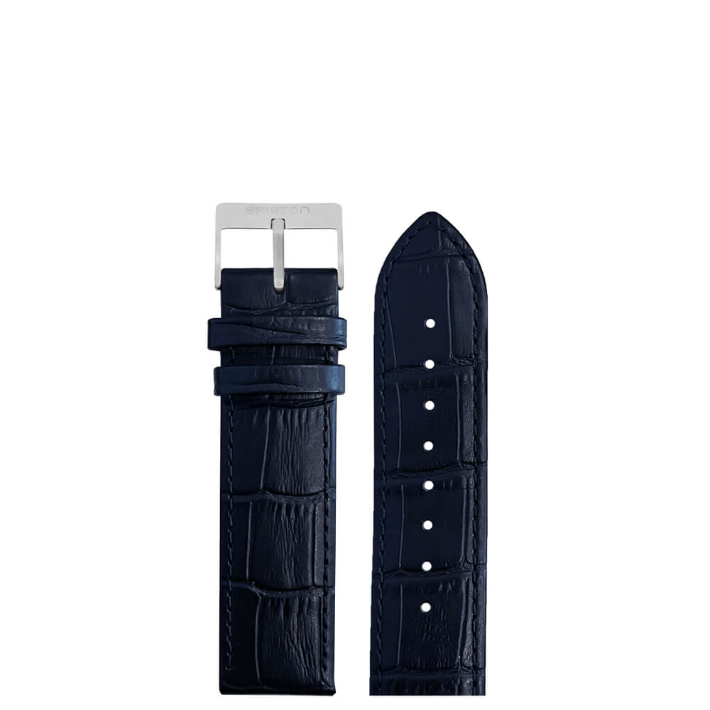 LUXURY LEATHER STRAP - MATT BLUE