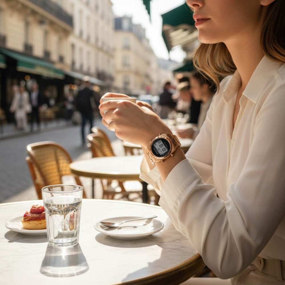 Streamliner Digital Steel - Gold - Black