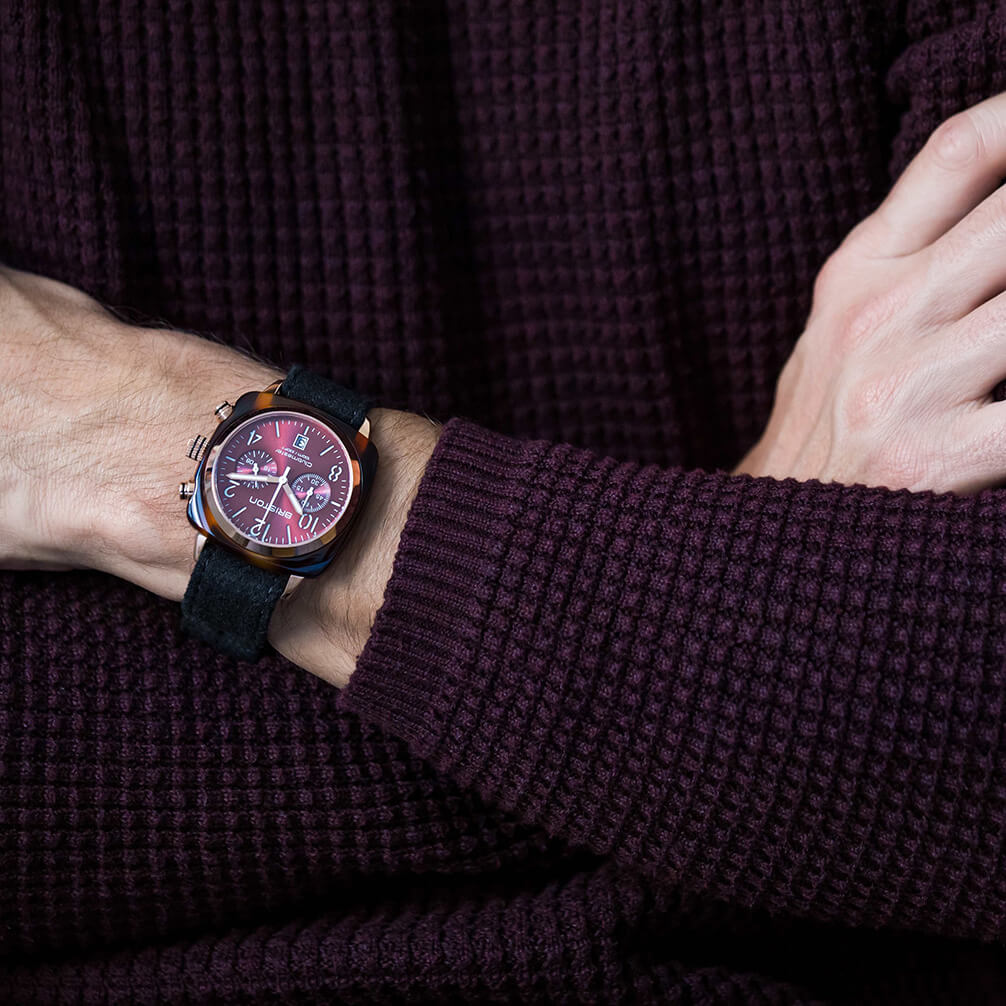 Clubmaster Classic - Chrono - Rose Gold - Rouge