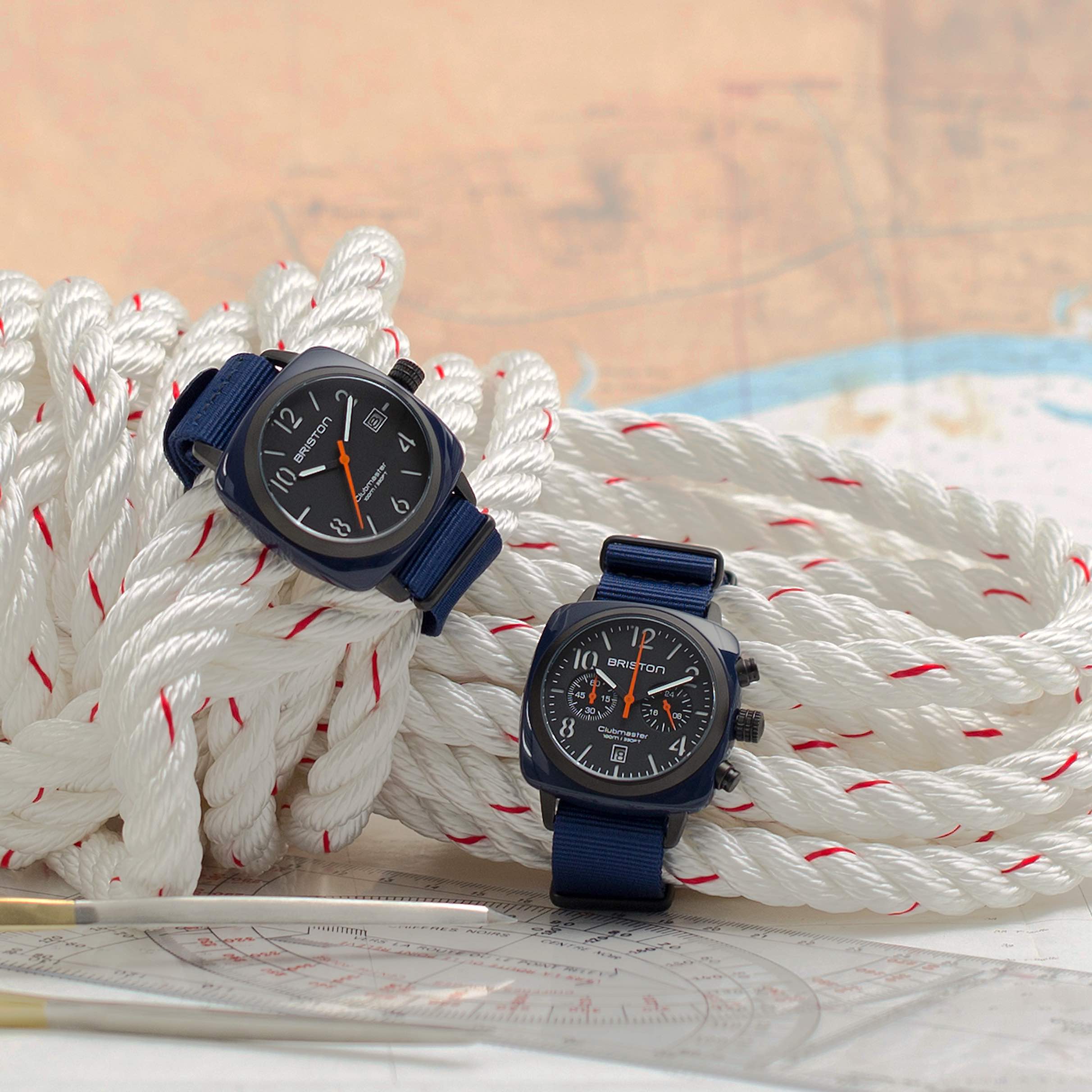 Clubmaster Classic Navy Acetate - Chrono