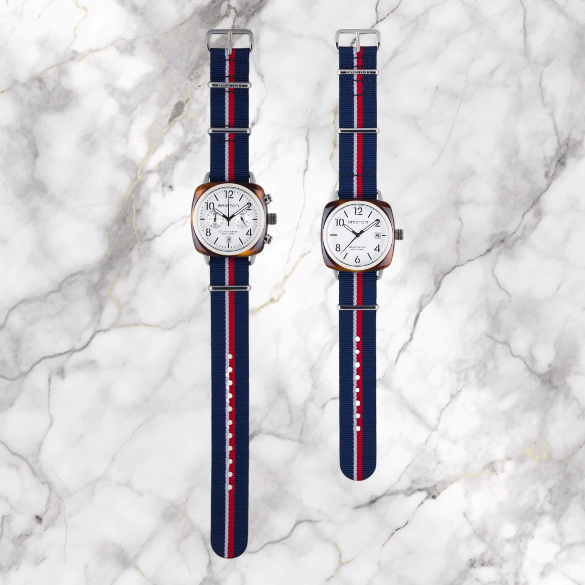 NATO STRAP - BLUE WHITE RED 