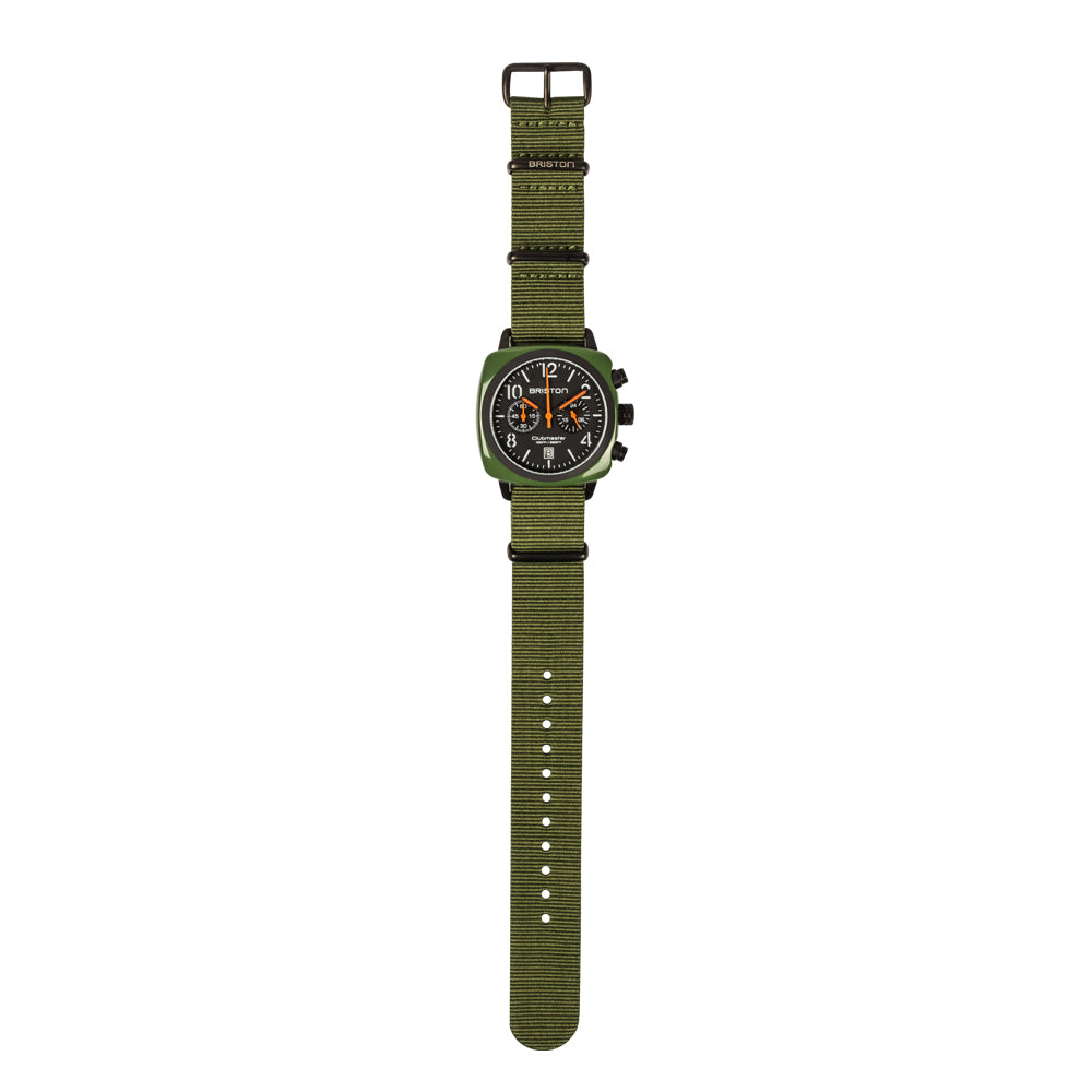 Clubmaster Classic Green Army Acetate - Chrono