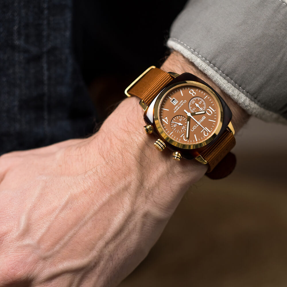 Clubmaster Classic - Chrono - Gold - Caramelo