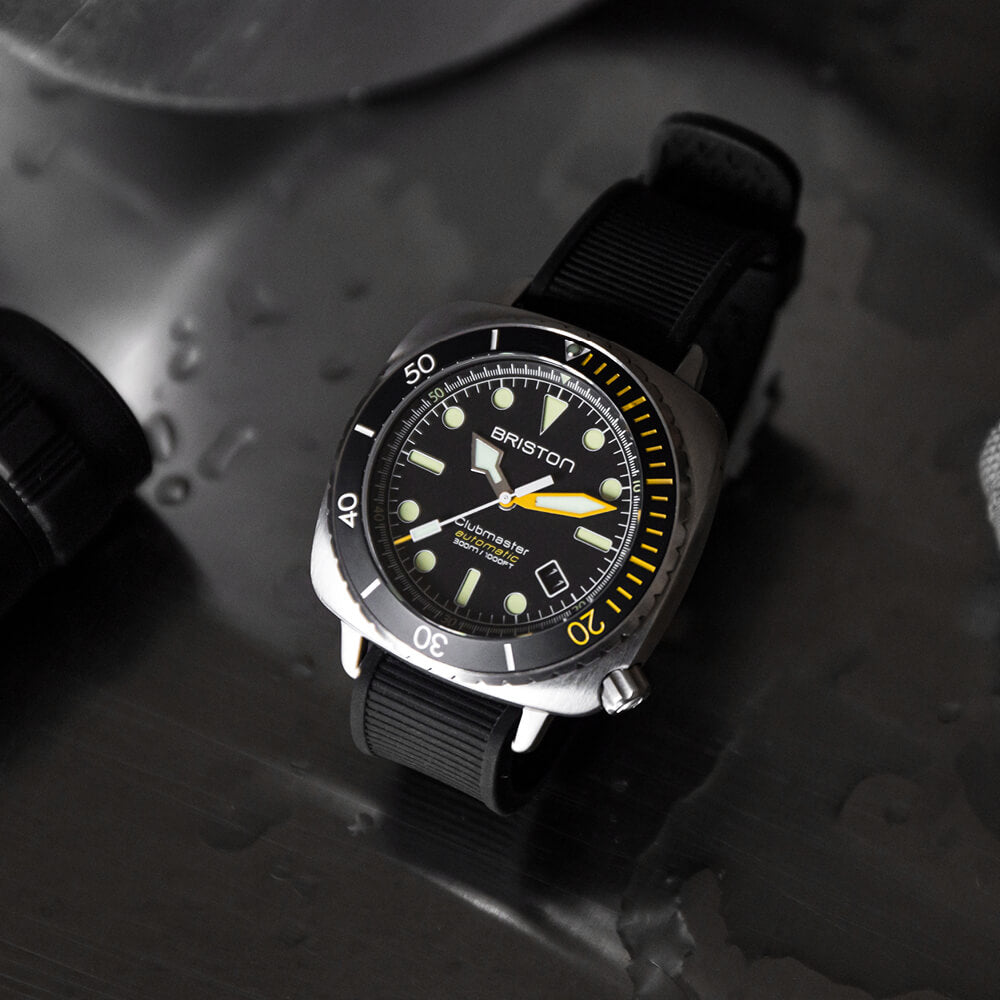 Clubmaster Diver Pro - Acier - Noir/Jaune