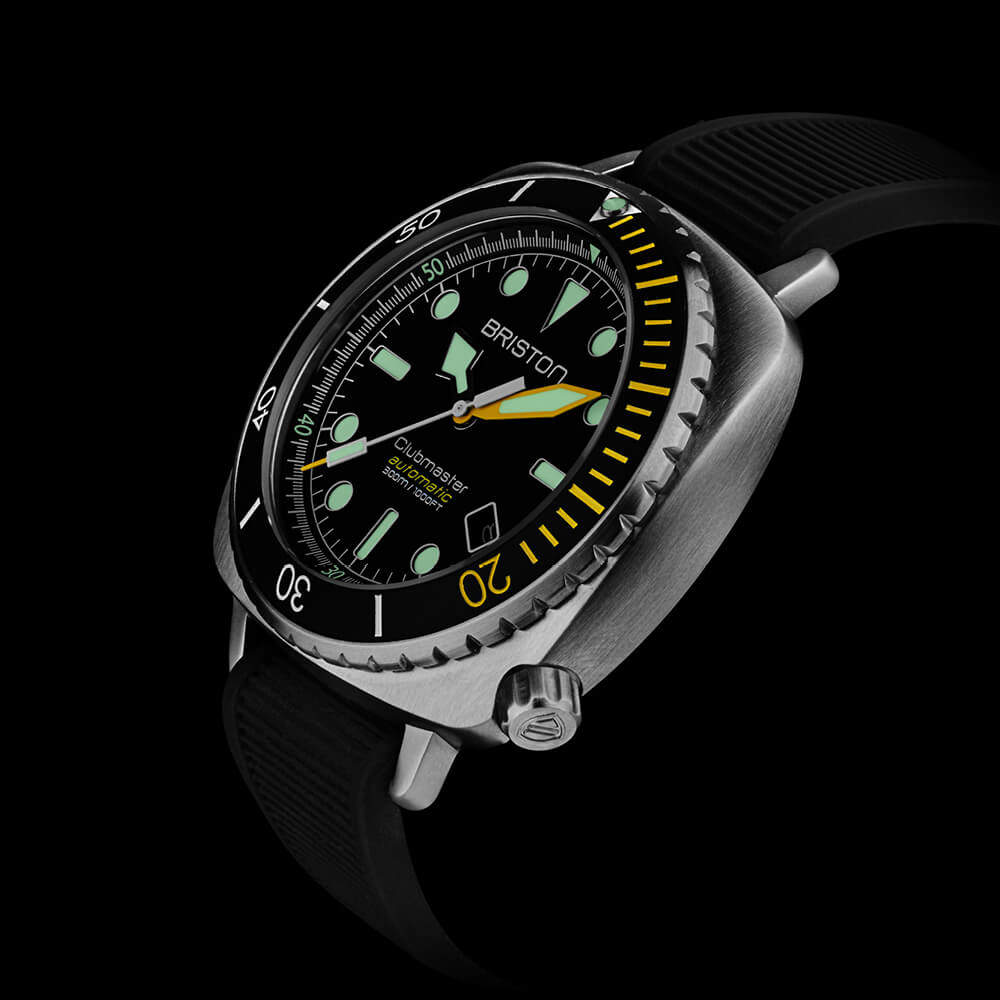 Clubmaster Diver Pro - Acier - Noir/Jaune